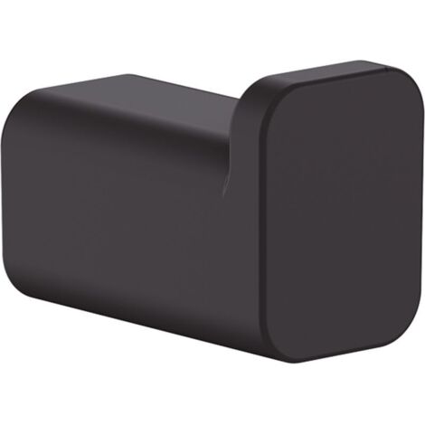 Hansgrohe – Crochet porte-serviette noir mat – Montage facile avec vis – Pour salle de bain moderne – 41742670