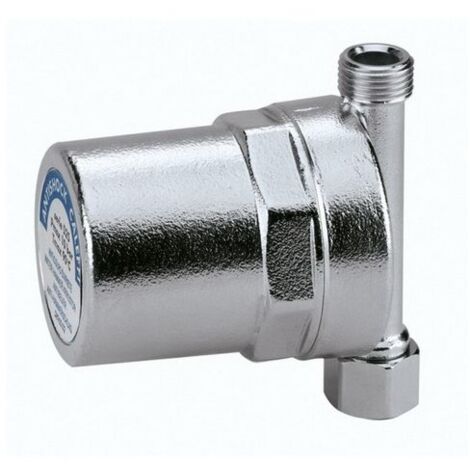 Caleffi – Amortisseur de coup de bélier 525150 – Raccord 3/4' F x 3/4' M – Corps laiton chromé – Pression max 10 bar – Température max 90 °C
