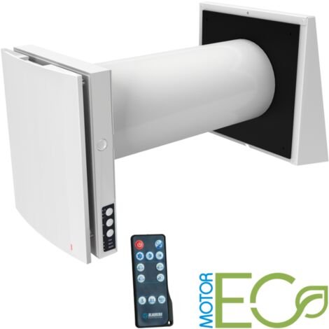 Ventilation décentralisée 8020667 – Débit max 2000m³/h – Classe de filtre G3 – Tuyau PVC Ø 160mm pour espaces confinés – Blauberg