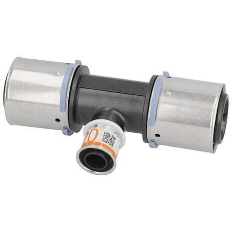 Pièce en T à sertir S Uponor réduite PPSU Ø40mm-Ø32mm-Ø32mm (1/3)