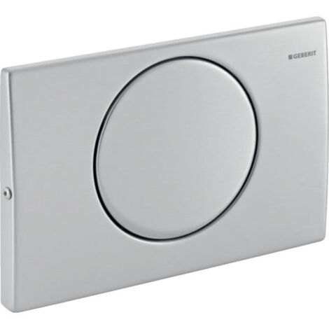 Plaque de commande WC Geberit Mambo 115751001 – Acier inoxydable – Pour rinçage à chasse d'eau – Compatible avec citerne encastrée UP320