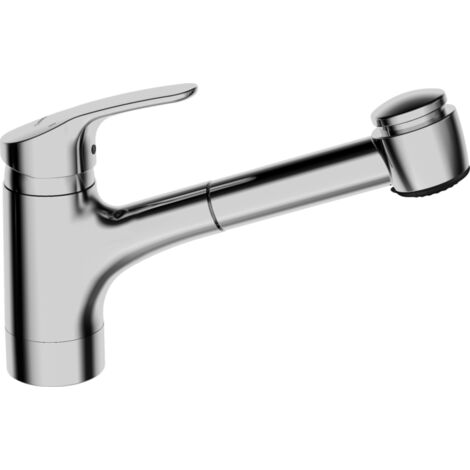 robinet de cuisine Hansa Hansamix 01361183 basse pression, projection 235 mm, chromé (1/10)