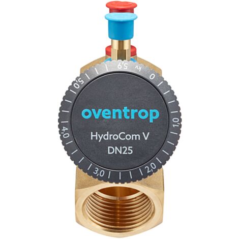 Oventrop Vanne d&39équilibrage HydroCom 1062708 DN 25, Rp 2000 , PN 16, filetage intérieur des deux côtés, laiton