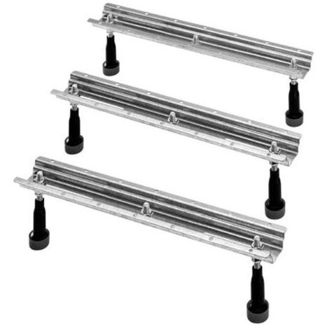 Duravit – Pied de receveur de douche 790105000000000 – Longueur latérale > 150 cm – Hauteur réglable 130 à 210 mm – Matériau métal
