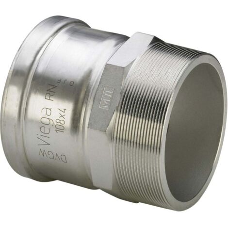 Viega Sanpress Inox XL 482930 108 mm x R 4, acier inoxydable, polygone, SC-Contur