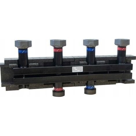 Collecteur Pour Plancher Chauffant NORDIC TEC – 2 à 12 Circuits, Laiton, Raccords 3/4"