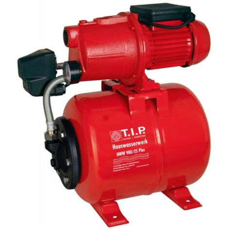 TIP Hauswasserwerk - fonte, 2 800 l/h, hauteur de refoulement 42 m, 600 W, réservoir sous pression 18 l, robuste, HWW 900/25, 31300