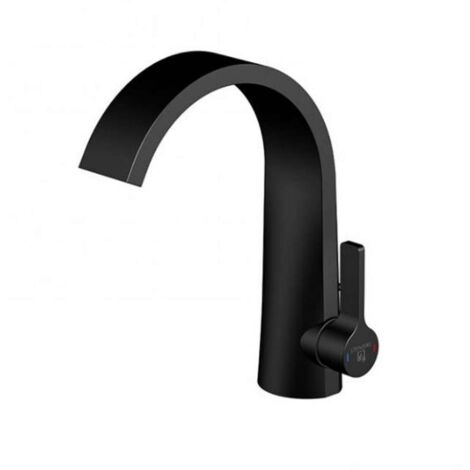 Steinberg série 280 mitigeur lavabo 2801000S projection 155mm, noir mat, avec garniture de vidage 2000 2000 / 4 " (1/6)