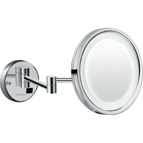 HANSGROHE LOGIS 73570000 MIROIR DE RASAGE UNIVERSEL CHROMÉ AVEC LUMIÈRE LED