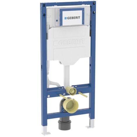 Bâti-support WC suspendu Geberit Duofix – Hauteur 1,12 m – Cadre auto-portant pour cloisons sèches – Réservoir encastré isolé (1/5)