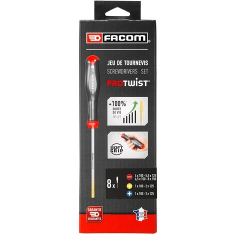 Satz mit 8 PROTWIST FACOM AT.J8PB Schraubendrehern