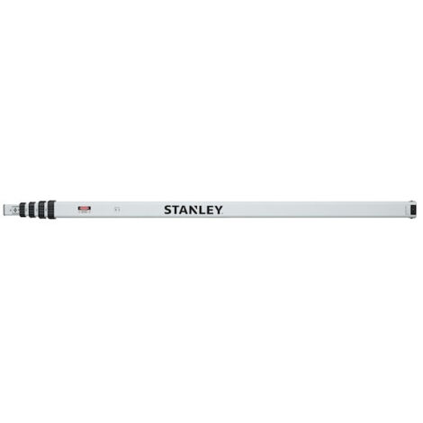 Mire Aluminium Teleskopisch - AR51 - 5 m Verstellbar - 5 Abschnitte mit Clips - STANLEY, 1-77-161