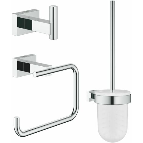 Grohe Essentials Cube - WC-Accessoires-Set, verchromt 40757001