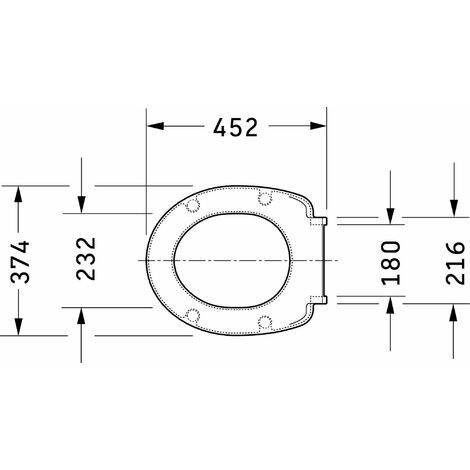 Duravit WC-Sitz Weiß 453x374x46 mm - 0064290000