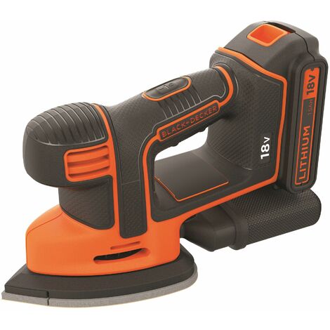 Detail-Schleifmaschine kabellos 18V mit 1,5Ah Akku BLACK+DECKER BDCDS18-QW (1/5)
