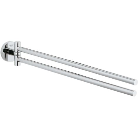 Grohe Essentials Handtuchhalter 2-armig schwenkbar Metall 439mm, Chrom
