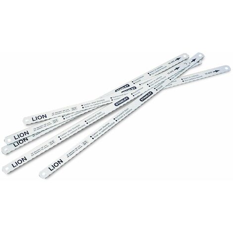 STANLEY - 5 MetallsÃ¤genblÃ¤tter Lion - 0-15-801 - Flexibel Lion 8-10-12 ZÃ¤hne/cm
