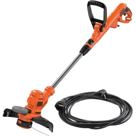 BLACK+DECKER Kabelgebundener Rasentrimmer 550 W, 30 cm + Verlängerungskabel 10 m - BESTA530C10-QS