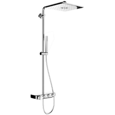 Grohe Euphoria SmartControl - Duschsäule Cube 310 Duo mit Thermostatarmatur, Moon White 26508LS0