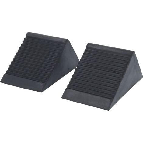 KSTOOLS Paar Gummiradkeile VL 105 x 75 x 75 mm - 160.0382