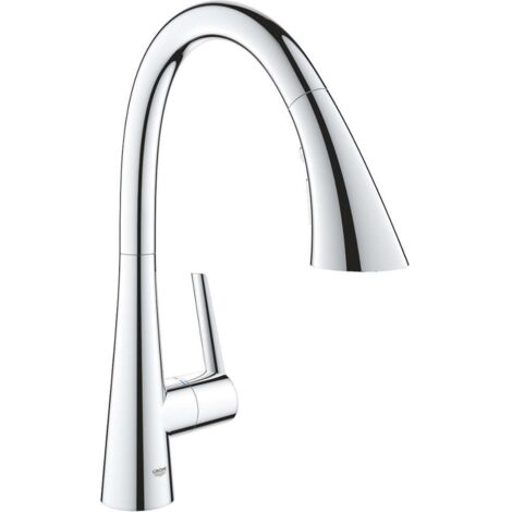 Grohe Zedra - Spültischarmatur mit ausziehbarer Geschirrbrause, verchromt 32294002
