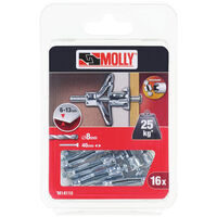 16 Metallspreizanker Ø 4 x 33 mm mit M4 Schrauben MOLLY - M14110-XJ