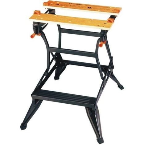 WM536-XJ Banco pieghevole grande formato - Piano di lavoro: 610 x 384 mm - 2 altezze - Carico massimo: 250 kg
