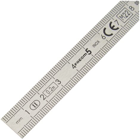 FACOM Righello in acciaio inossidabile flessibile a 2 facce 200mm DELA.1051.200