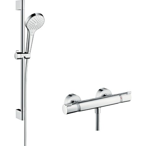 HANSGROHE Vario Doccia combinata con binario 65 cm - Ecostat Comfort - 27013400