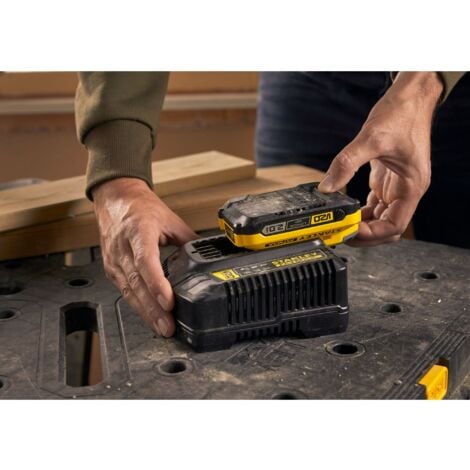 Batterie agli ioni di litio e caricabatterie, 2 batterie da 18V 2AH e caricabatterie da 18V 2Ah - FATMAX serie V20 SFMCB12D2-QW