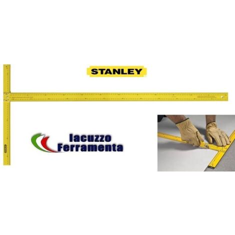 Squadra a t per pannelli taglio cartongesso acciaio flessibile stanley cm122