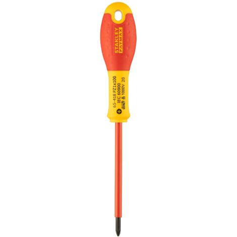 STANLEY - Cacciavite Pozidriv isolato 1000V FATMAX - 0-65-418 - PZ1 x 100mm