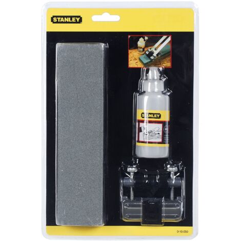 Set per affilatura - 1 guida per affilatura - 1 pietra per olio - 1 bottiglia d'olio - STANLEY, 0-16-050