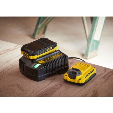 Caricabatterie STANLEY FATMAX SFMCB14-QW Compatibile con tutte le batterie da 18 V 4 Ah della nuova generazione V20
