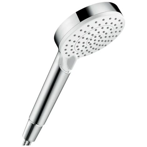 HANSGROHE Doccia a mano 100 2 getti Crometta Vario EcoSmart, Bianco/Cromato 26332400