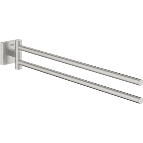 GROHE QuickFix - Start Cube - Barre porta asciugamani 438 mm - Finitura Supersteel 40976DC0