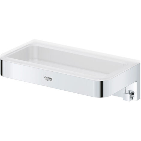 GROHE QuickFix - Start Cube - Cestello doccia - Finitura Cromata 41107000 (a vite o adesivo)