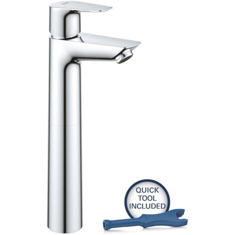 GROHE Start Edge Miscelatore monocomando per lavabo da appoggio Taglia XL - Cromato - 23777001