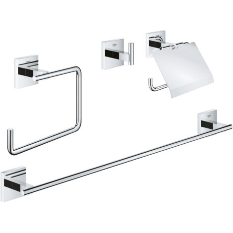 Set di accessori 4 in 1 - GROHE - 41115000 - Cromato - Metallo - Doccia