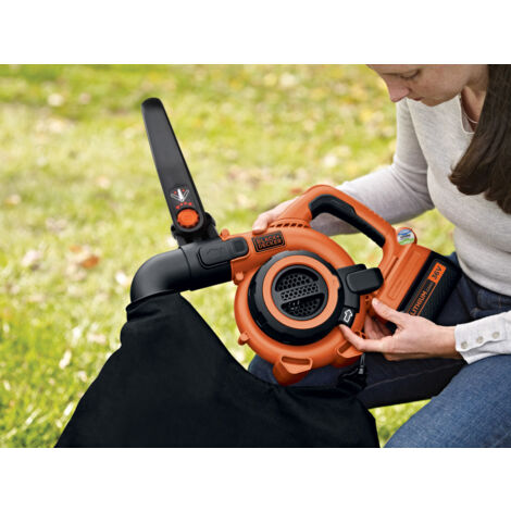 Aspirador, soplador y triturador de hojas sin cable - 36 V - 2 Ah - Potencia de aspiración: 3,4 m3/min - Capacidad: 17 L (GWC3600L20-QW)