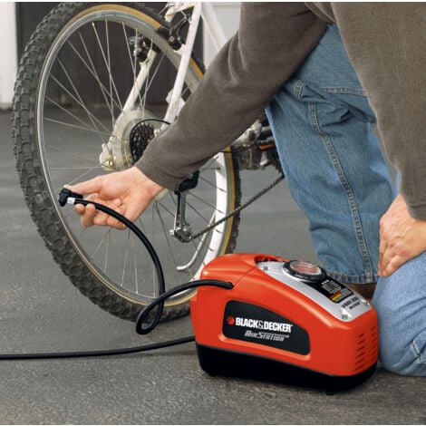 Inflador-compresor con cable - 11 bar - 160 PSI - Encendedor 220 V o 12 V - Suministrado con 1 aguja y 2 puntas (ASI300-QS)