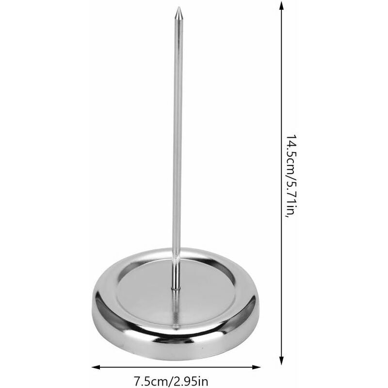 Porte-reçus De Bureau, Fourchette De Facture, Broche De Reçu, Pic De Reçu, Support De Reçu, Rond épais, Antidérapant, En Acier Inoxydable Pour (doré 2