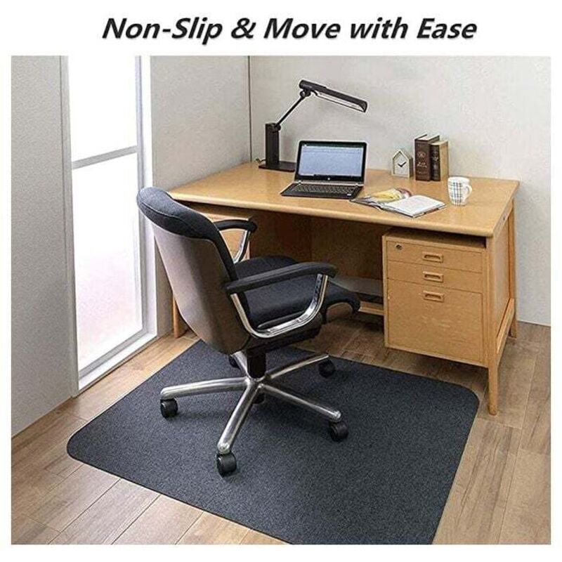 Tapis De Chaise De Bureau Antidérapant Odot - 60x90 Cm - Protection Sol Pour Parquet, Carrelage - Design Géométrique Moderne