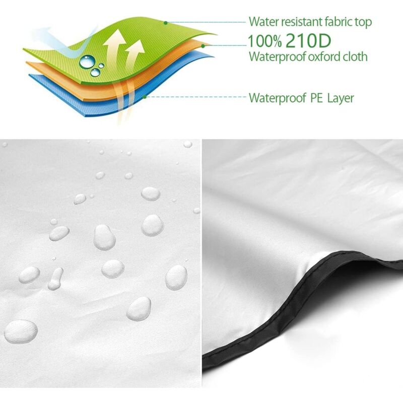 Housse De Protection Pour Spa Extérieur - Tissu Oxford 210D Imperméable, Avec Cordon De Serrage Et Aérations