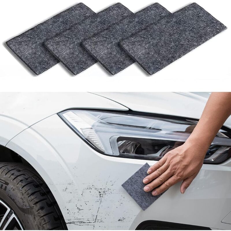 4 Applicateurs Cire Microfibre VLYX - Poches Doigts Pour Nettoyage Auto