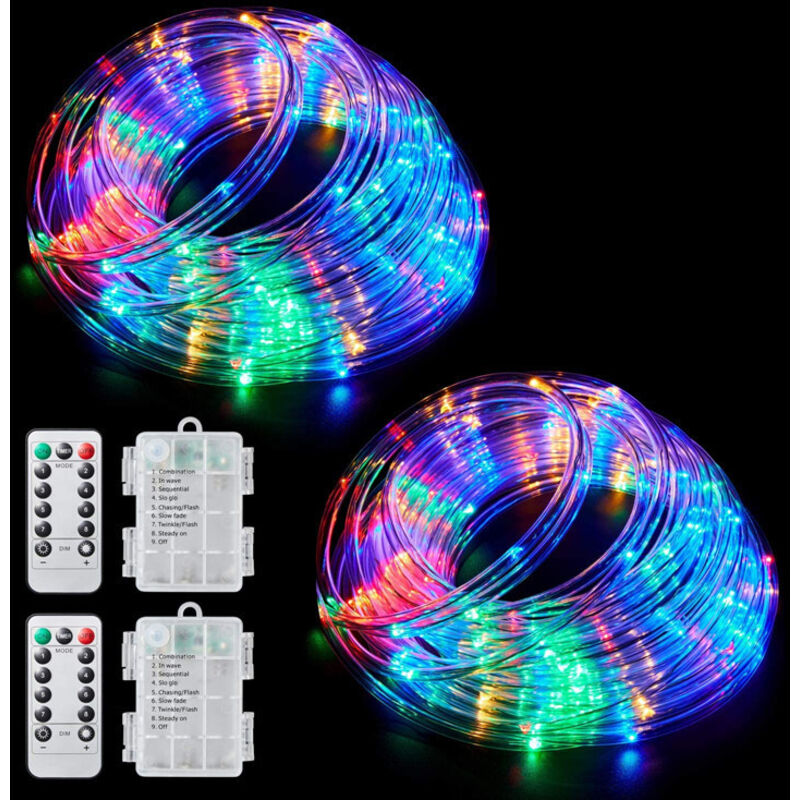 Guirlande Lumineuse LED F3 – 5 à 100 M, 8 Couleurs, Pour Intérieur Et Extérieur (IP67)