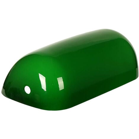 TONCHEAN Abat-jour,Remplacement Glass Bankers Couverture de l'abat-jour pour lampe de bureau (vert)