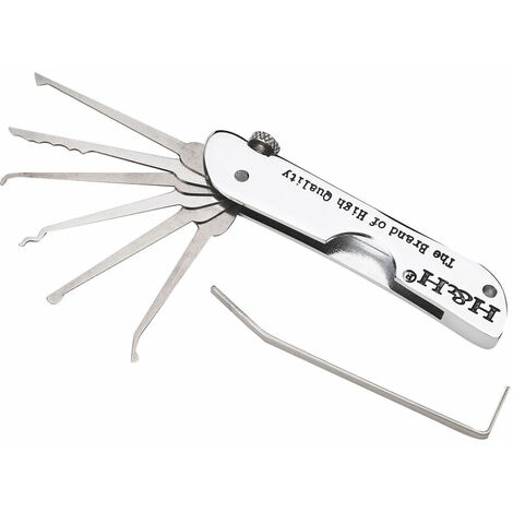 Lot de 9 racloirs, crochets et outils de crochetage de précision, mini Lot de 9 racloirs, crochets et outils de crochetage de précision, mini