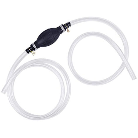 Pompe à Siphon Manuelle - Pour Transfert D'essence, Eau, Huile, Liquides - Tuyau PVC Inclus