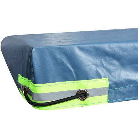 TONCHEAN Bâches et filets de remorque,Telone impermeabile per rimorchio, copertura di protezione UV 208  114  13 cm (blu reale)